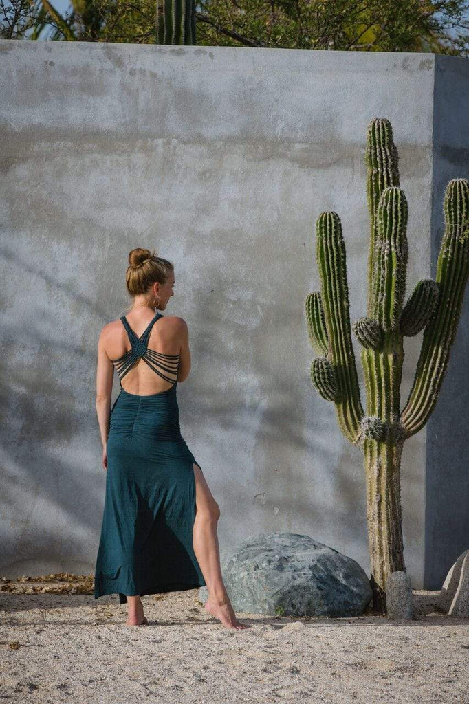 The OM Collection Dress Macrame Maxi Dress
