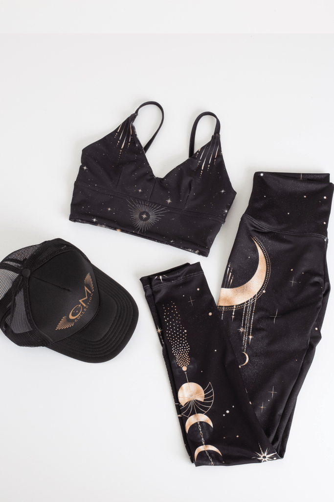 The OM Collection Leela Crop Tank // Cosmo Print