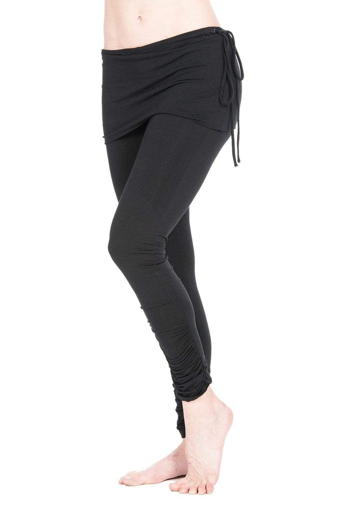 The OM Collection Leggings Black / XS Ruched Leggings with Skirt // Colors Available