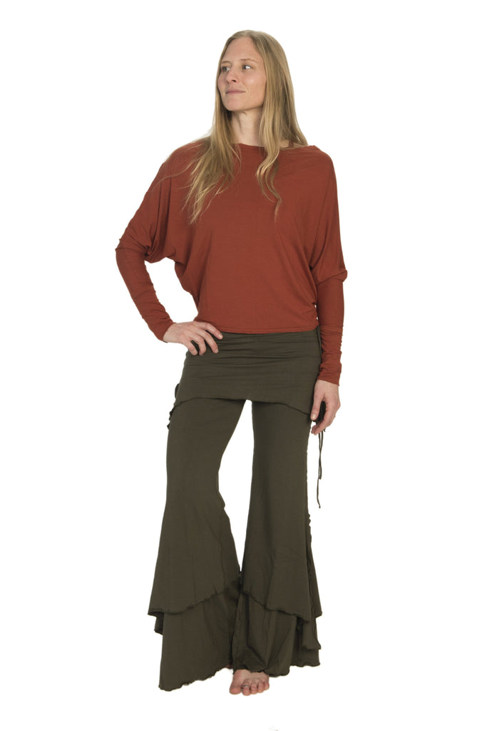 The OM Collection Pants 3 Tier Flow Pants // Monochrome