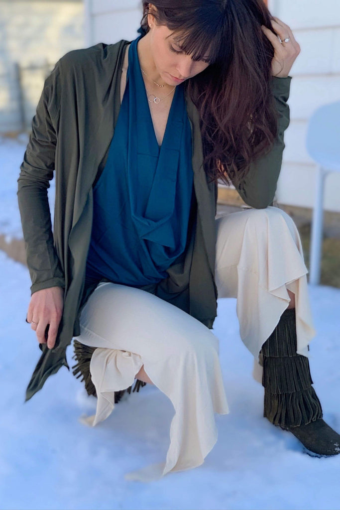 The OM Collection Shirt Dark teal / S Sadhu Backless Shirt