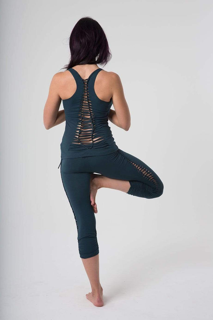 The OM Collection Shirt Dark Teal / XS Cut Back Tank Top