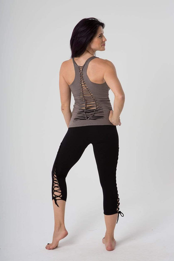The OM Collection Shirt Grey / L Cut Back Tank Top